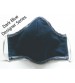 Protective Cotton Face Mask, Butterfly Shape, Dark Blue Color, Washable (Pack of 6), Made in India